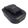 Black Makita to Worx power tool battery converter adapter for 18V to 20V compatibility