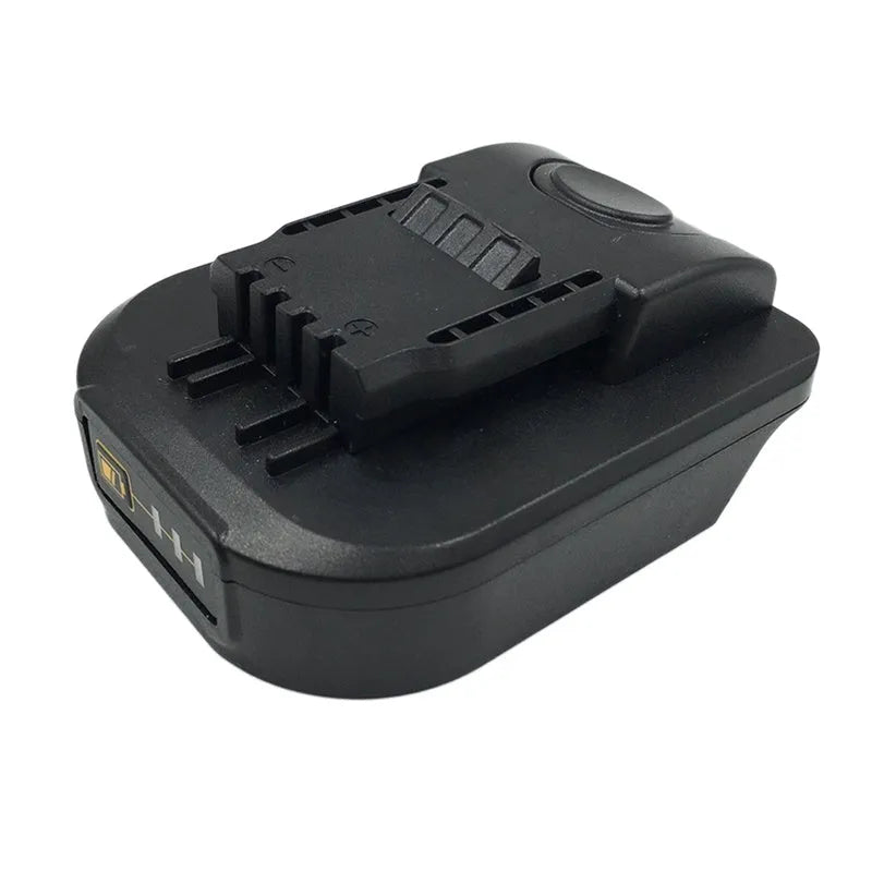 Black Makita to Worx power tool battery converter adapter for 18V to 20V compatibility