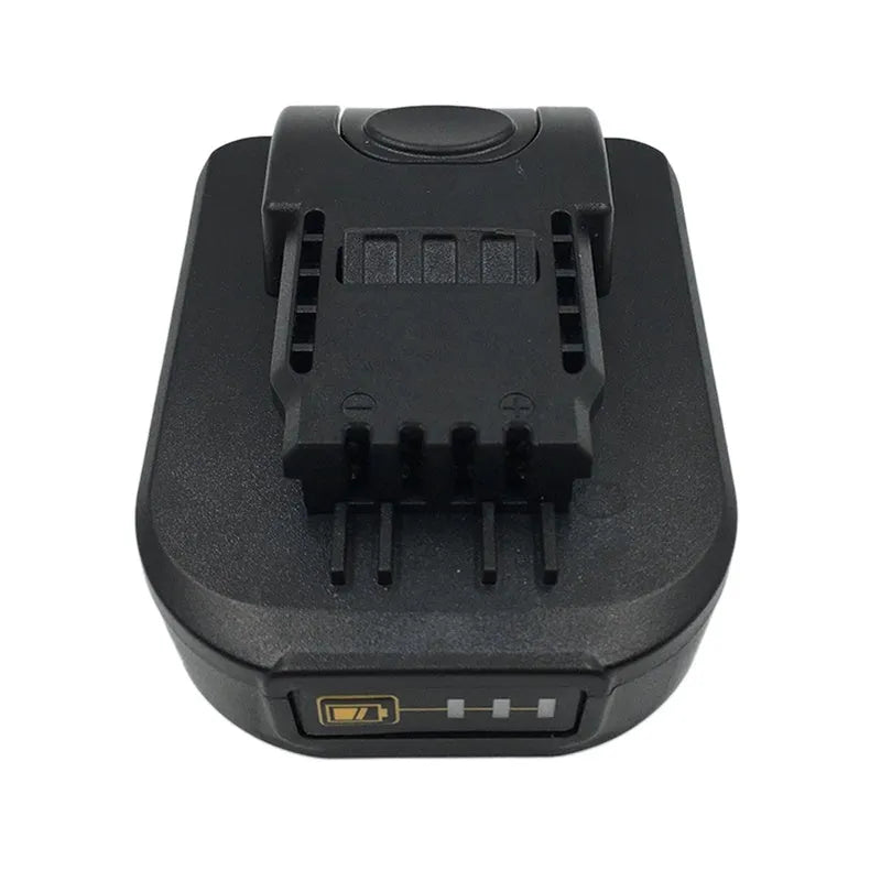 Black Makita to Worx power tool battery converter adapter for 18V to 20V compatibility