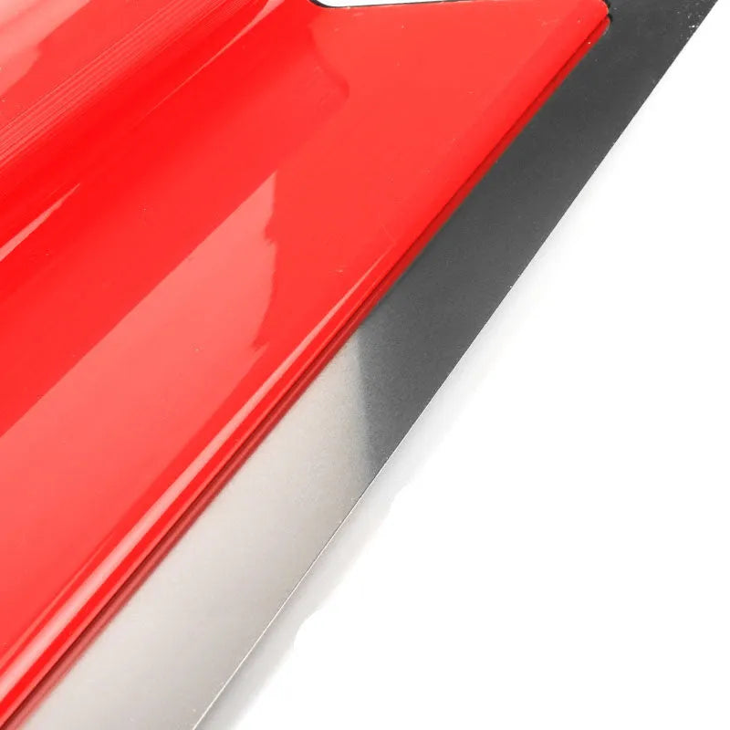40cm leveling scraper wall paint tool with red handle and metal blade for putty and wallpaper