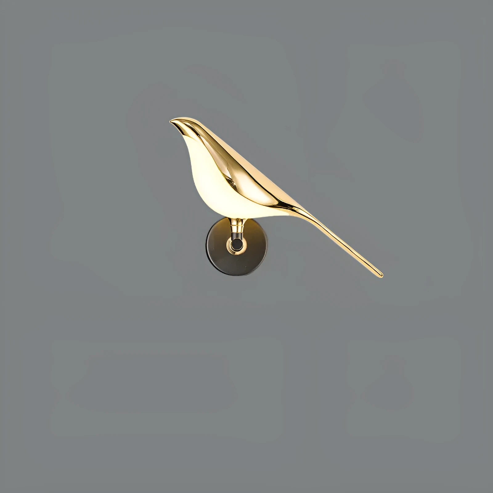 Modern simplicity magpie bird LED wall lamp in aluminium and zinc alloy, single-head style, for indoor installation