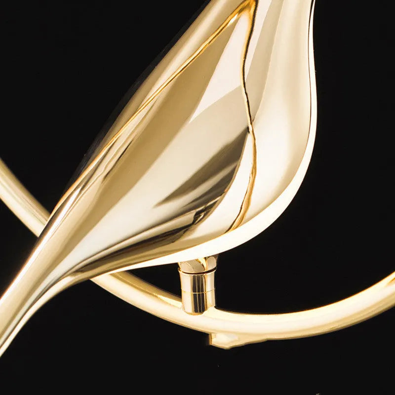 Modern simplicity magpie bird LED wall lamp in aluminium and zinc alloy, single-head style, for indoor installation