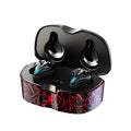 Wireless mini in-ear noise reduction sports stereo gaming headset in black with Bluetooth 5.0 and battery display