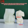 Silicone female body candle mould showing detailed shy pose designs for crafting