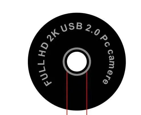 Black USB computer camera with built-in fill light for 1080p HD video conferencing