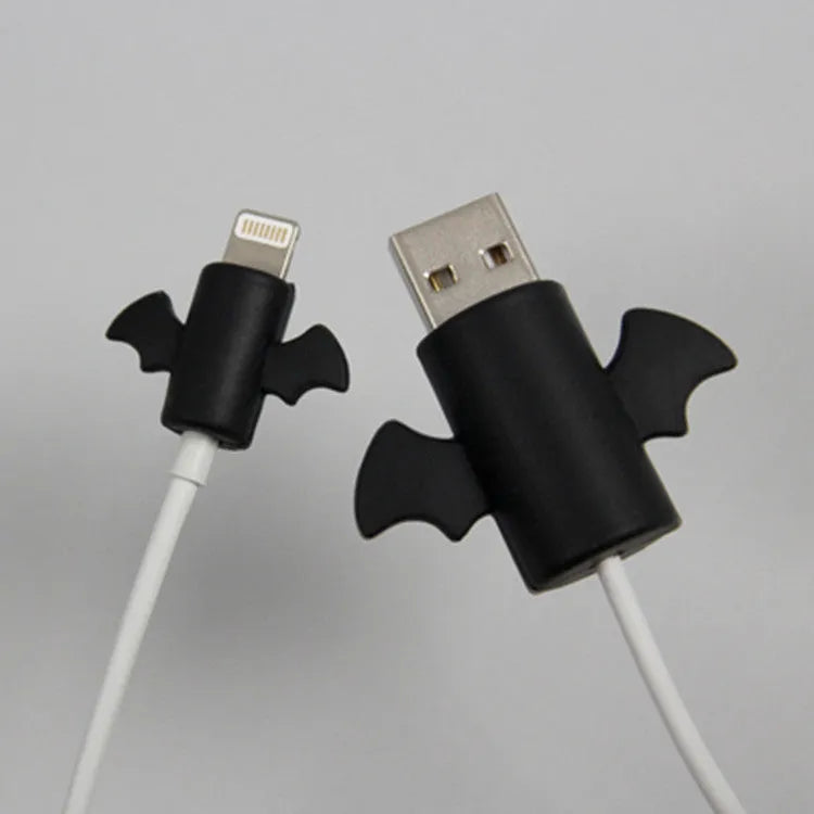 Silicone cable protective cover in white and black colours with L and S size options