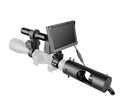 Black digital night vision goggles with 5-inch LCD screen for low-light viewing up to 200 metres