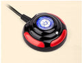 Black and red desktop computer power switch with reset button and 1.6 metre cable