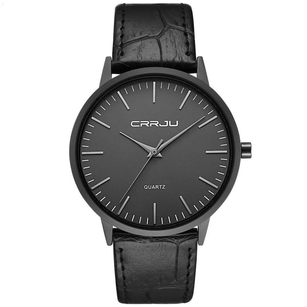 Casual quartz watch with alloy case and choice of mesh or leather strap in various colour combinations