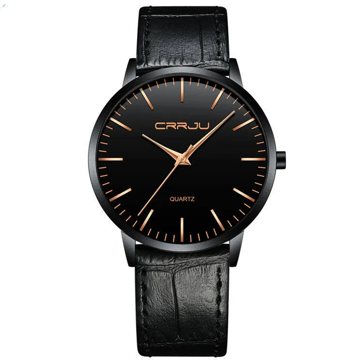 Casual quartz watch with alloy case and choice of mesh or leather strap in various colour combinations
