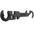 Black all-steel combination wrench for AR15 and M4 rifles showing dual-purpose design