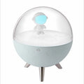 USB-powered cartoon night light LED desk lamp with plastic shade in modern simple style