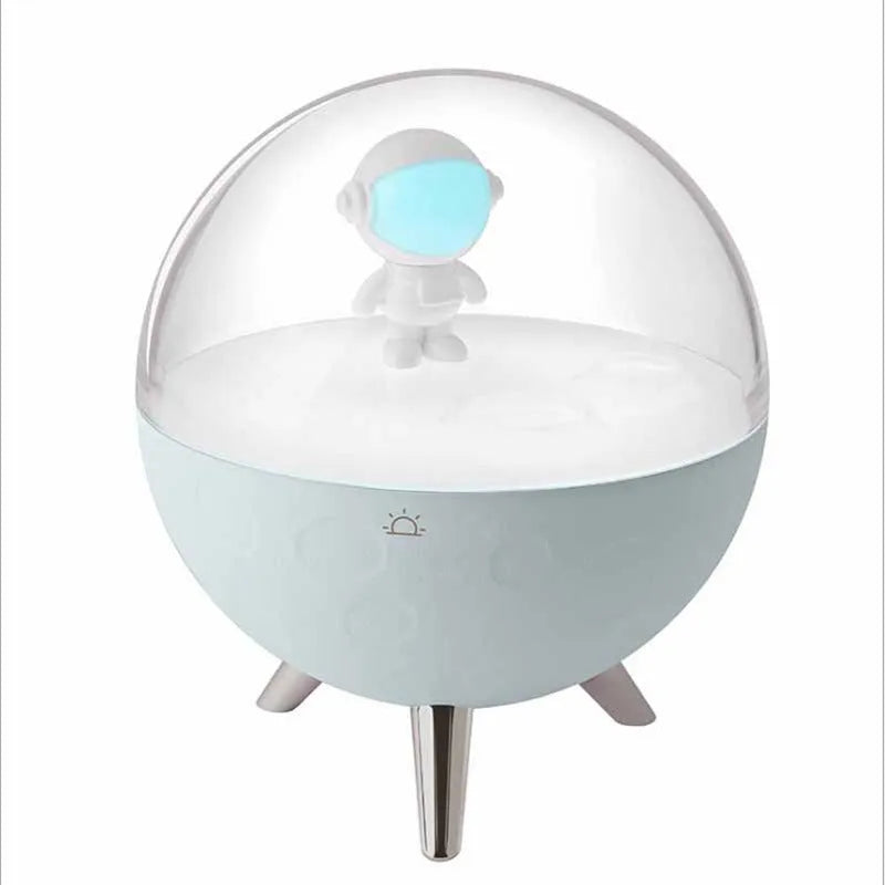USB-powered cartoon night light LED desk lamp with plastic shade in modern simple style