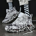 Men's camouflage sports leisure blade old shoes with round toe, low top, rubber sole and front tie in summer style