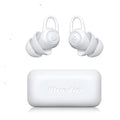 White silicone ear plugs for noise reduction with all-size design