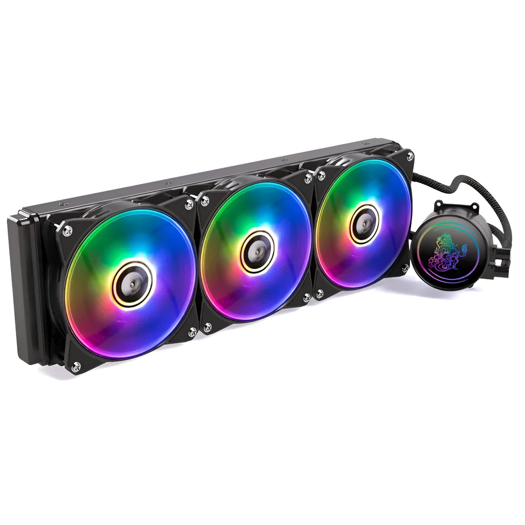 Kirin 240mm copper-aluminium CPU water cooling radiator with ARGB fans