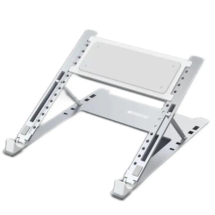 Silver aluminium notebook cooling pad with semiconductor refrigeration and adjustable tilt angle