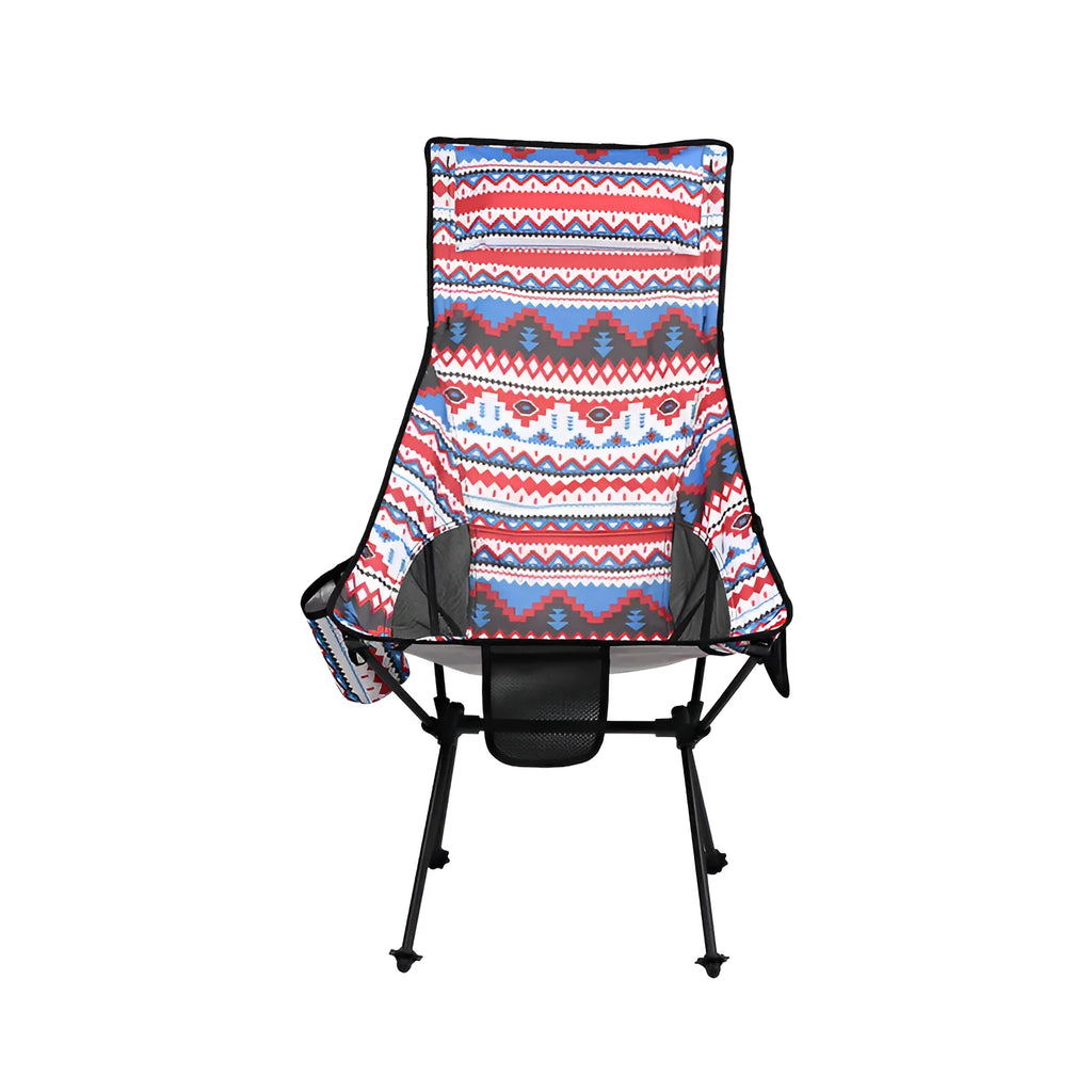Large moon chair with aluminium alloy frame in red