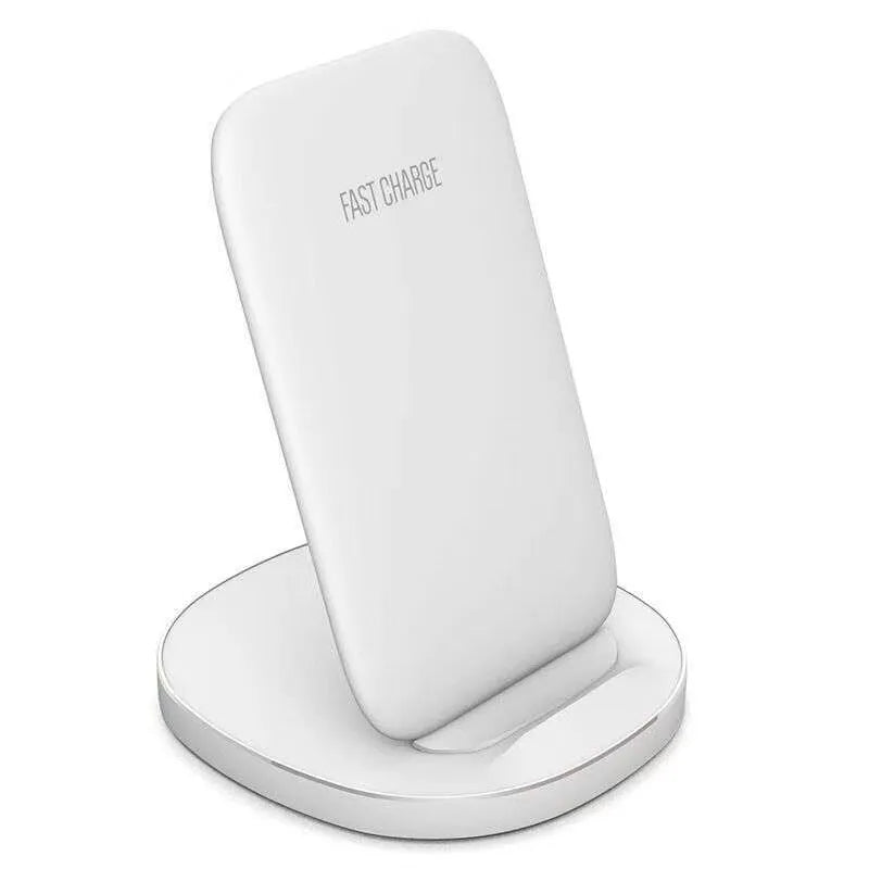 Vertical wireless charging dock in black and white colour options