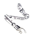 Ulticolor ID card lanyard with 2.5cm wide polyester strap and thermal transfer print design