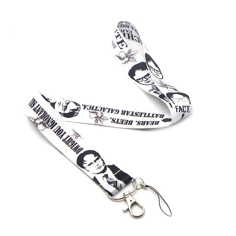 Ulticolor ID card lanyard with 2.5cm wide polyester strap and thermal transfer print design