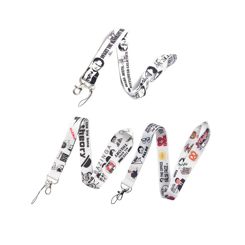 Ulticolor ID card lanyard with 2.5cm wide polyester strap and thermal transfer print design