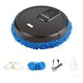 Automatic spray sweeping and mopping robot in black colour with intelligent robot design