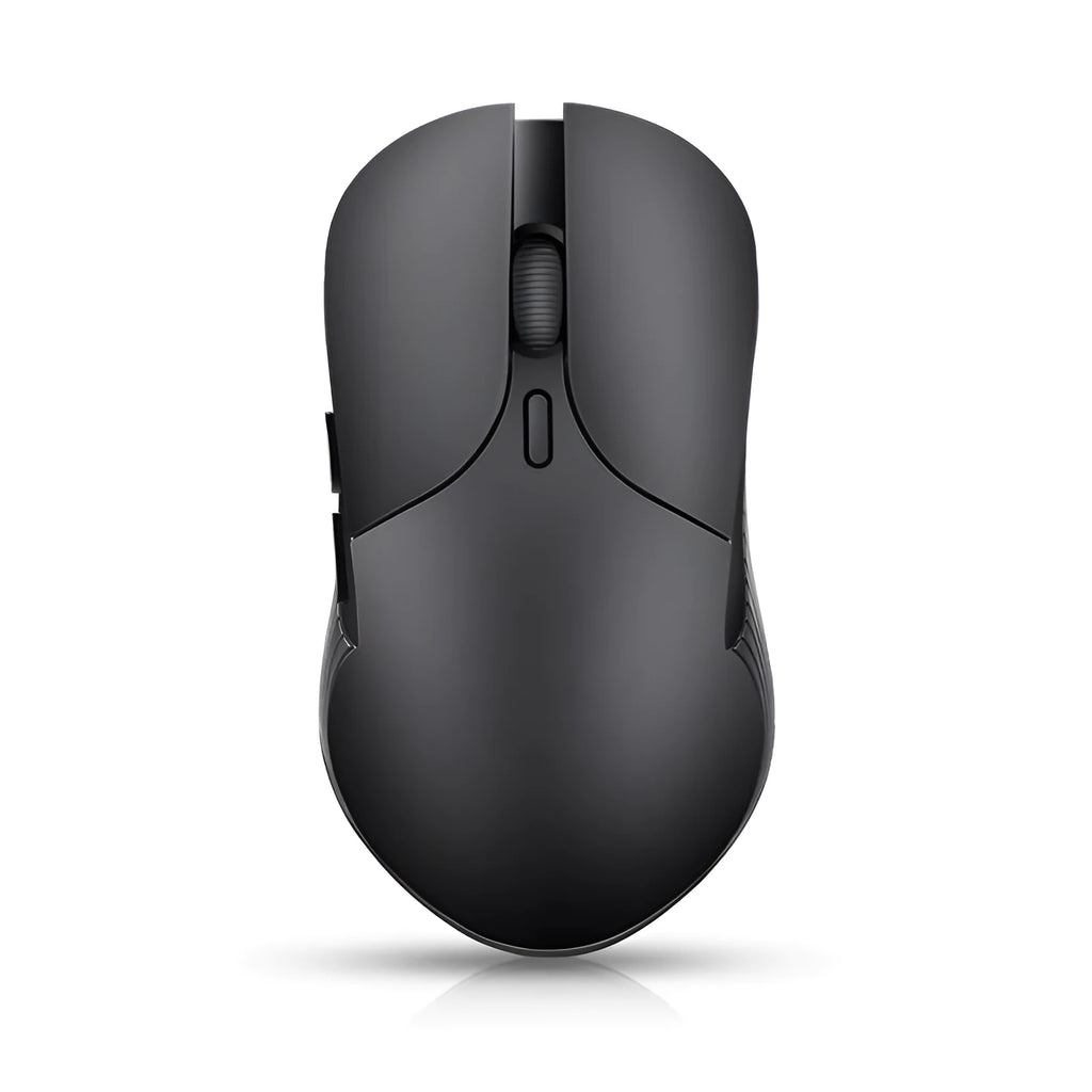 Blue Smart Voice Mouse with 2.4G wireless receiver and voice control button for translation.