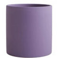 Nordic industrial style ceramic flowerpot with drainage hole in cylindrical shape, available in multiple colours and sizes