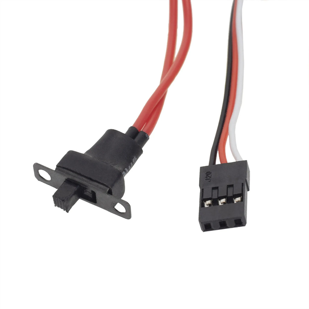 Small Boat 40A miniature brushed electronic speed controller for 1/16 and 1/18 scale RC vehicles.