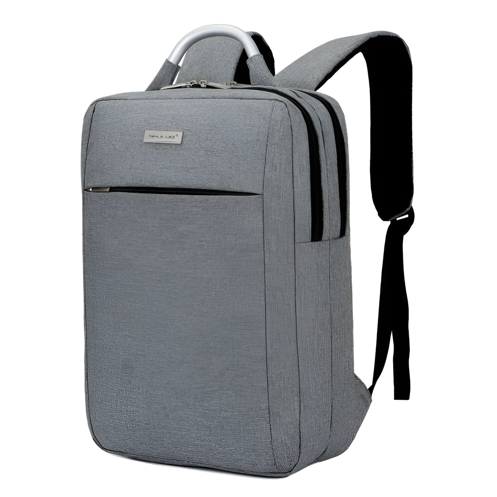 Waterproof casual business laptop bag with multiple compartments in black colour