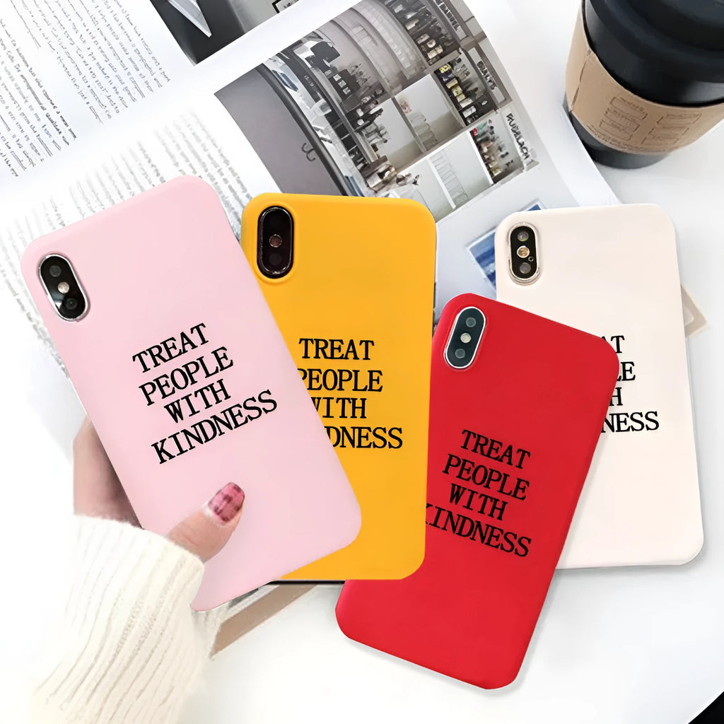 Printed TPU phone case with painted design for Apple iPhone models, shown in one of twelve available styles.