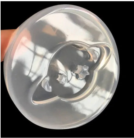 Clear silicone Full Mirror Planet epoxy resin mould for DIY jewellery making, approx 6.5cm.