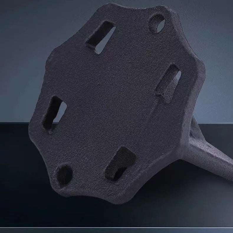 Small square cast iron wood splitter for portable wood cutting
