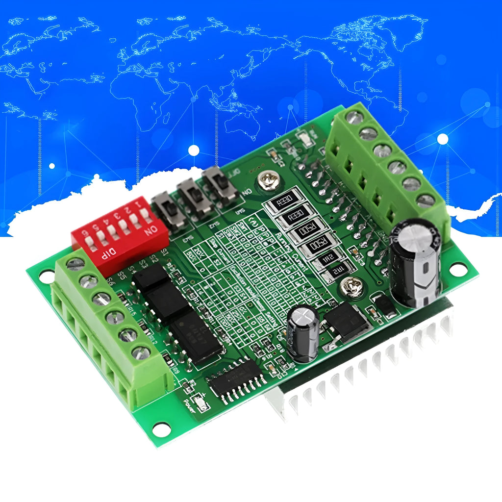 TB6560 3A stepper motor driver board with Toshiba chip and green PCB