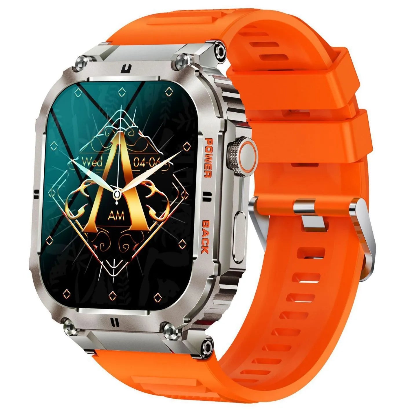 K57PRO Bluetooth smartwatch with call function and smart reminders, TFT screen, black colour