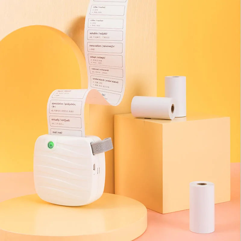 Three rolls of 57mm wide thermal paper for small printers in packaging