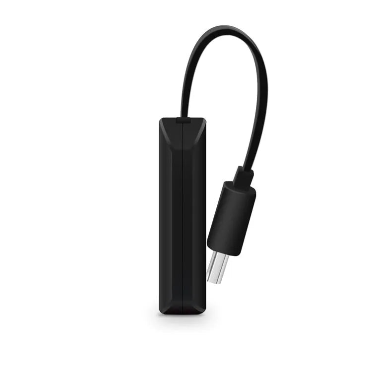 Black USB HDMI dongle for smartphone screen mirroring to TV with 1080p output