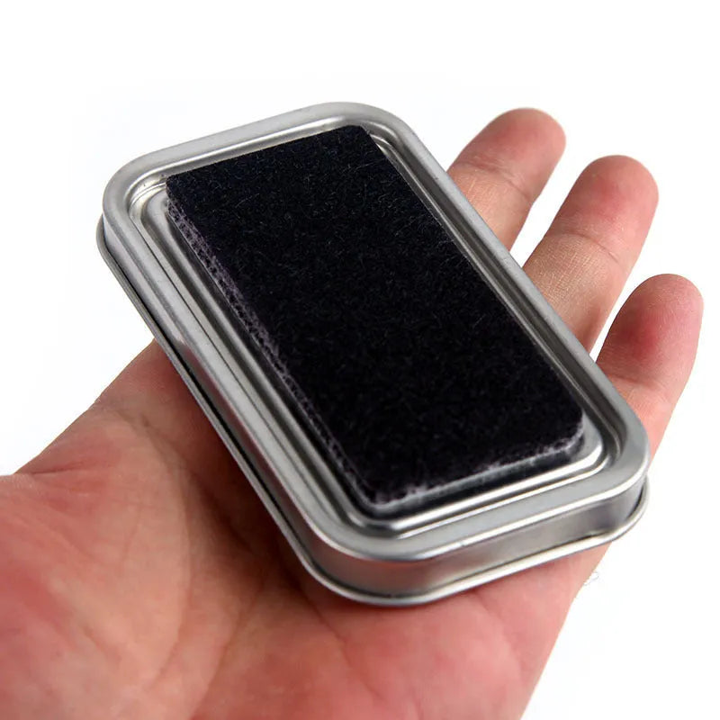 Rectangular notebook stamp pad with oily ink in five colour options
