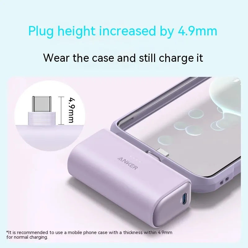 Capsule power bank in multiple colours showing compact design with foldable Type C head