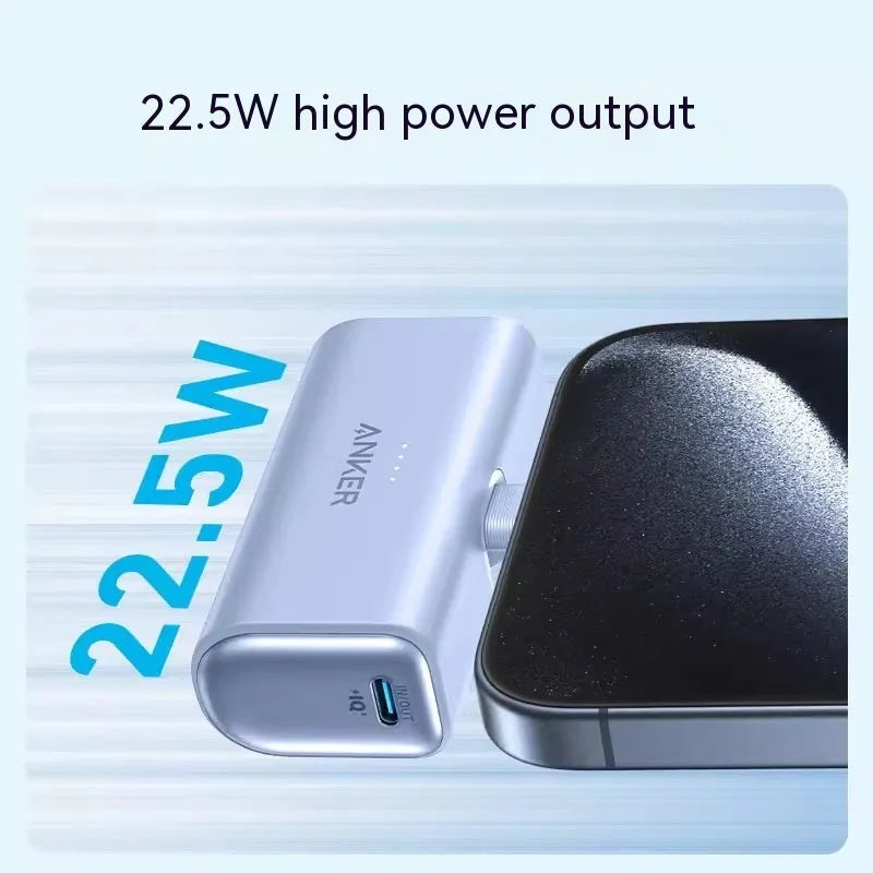 Capsule power bank in multiple colours showing compact design with foldable Type C head