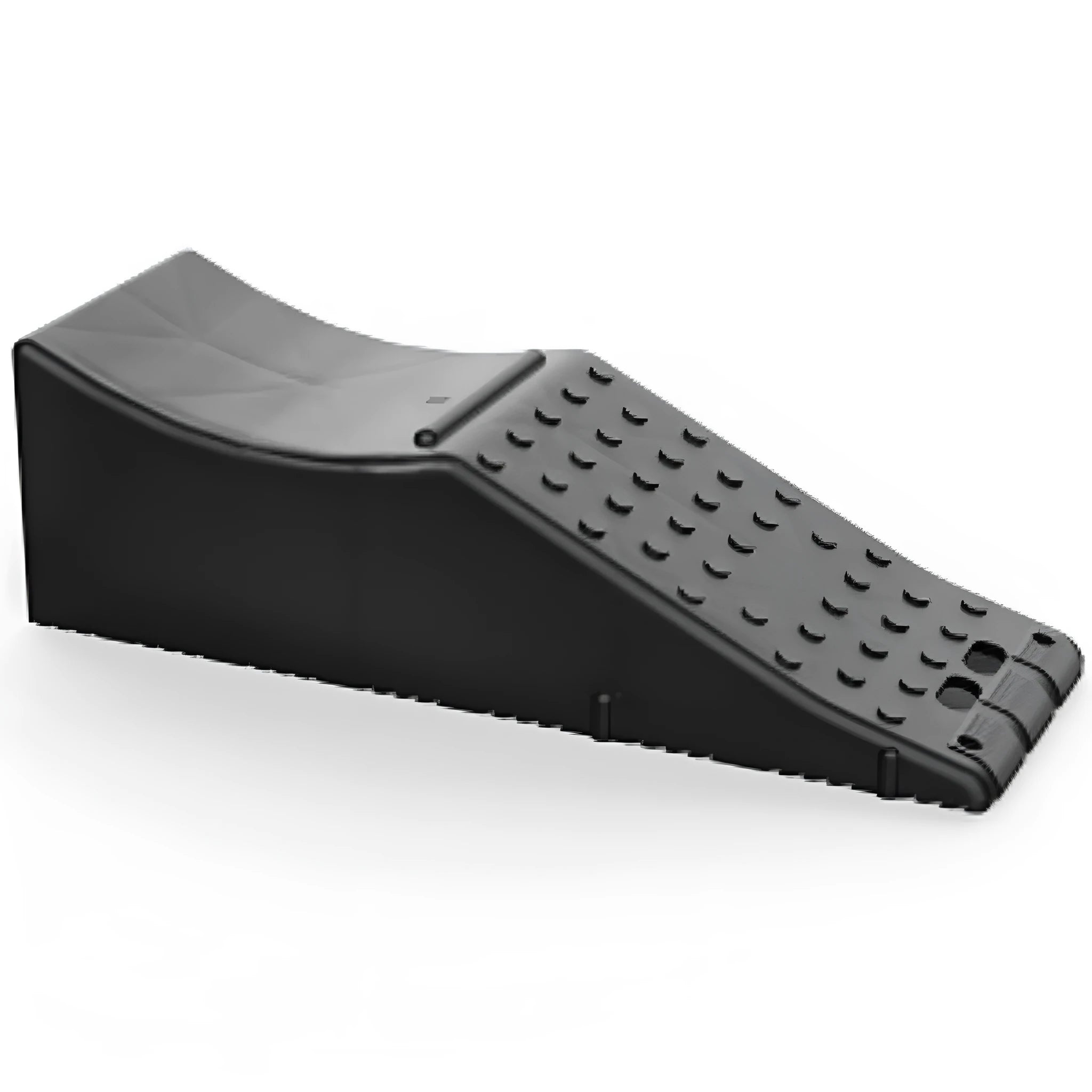 A black car pad mat with dimensions of 55 cm by 44 cm by 33 cm.
