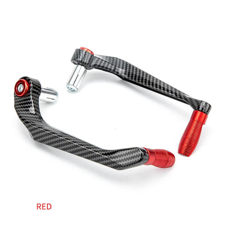 Pair of water transfer printed aluminium motorcycle hand guards in selected colour.
