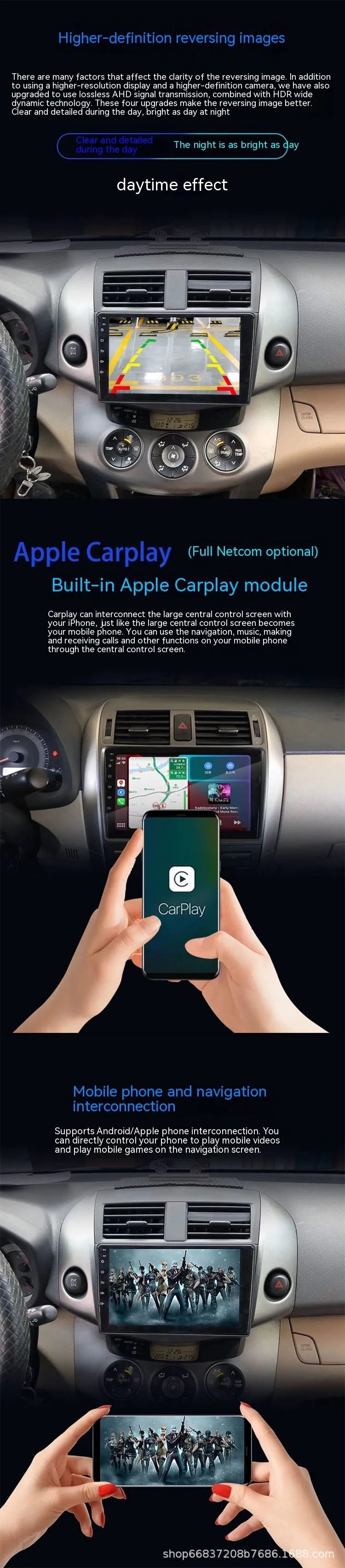 Android car stereo with 9-inch touchscreen and integrated manual air conditioner controls for Volkswagen Fox
