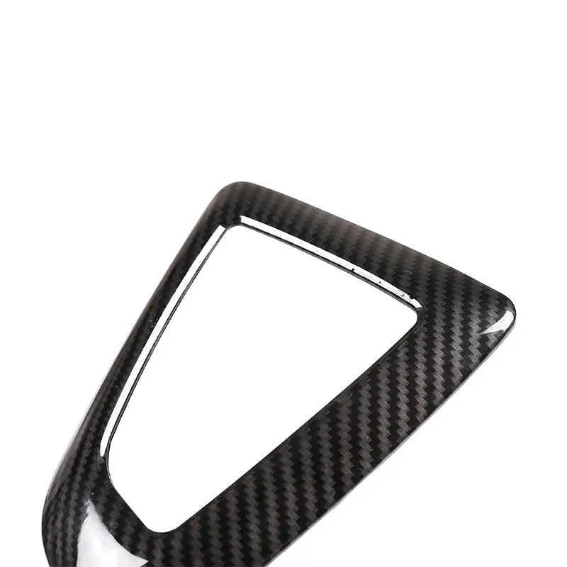 BMW car gear selector base frame in carbon fibre pattern for 1, 2, 3, 4 Series models