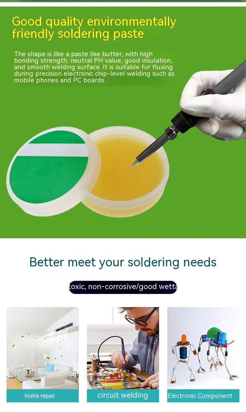 CMT rosin soldering flux paste for electric soldering iron in 85g or 50g containers