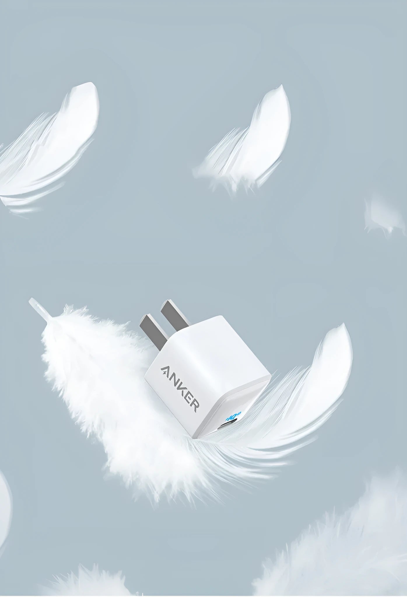 White 18W USB travel mobile phone charger with UK plug