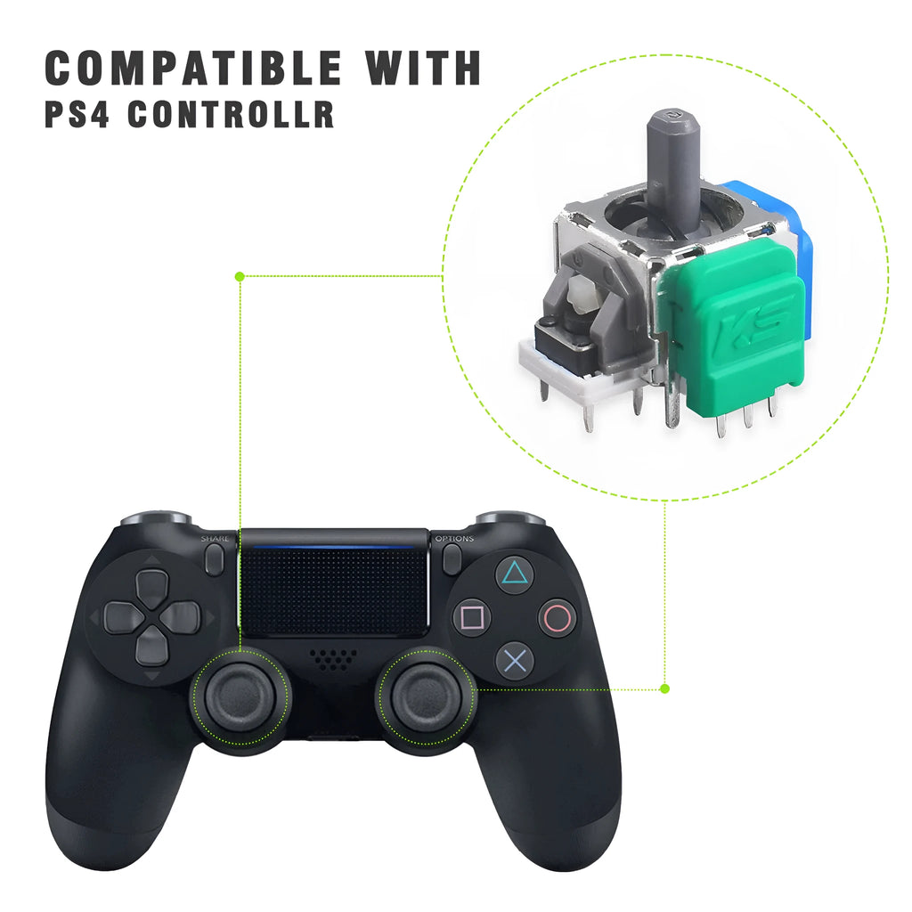 Hall effect magnetic rocker joystick replacement for PS5 PS4 XBOX Switch controllers