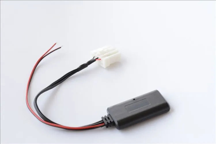 Black Bluetooth audio cable for Mazda vehicles with AUX connection for models from 2006 onwards