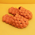 New summer EVA massage mesh bubble bathroom slides with anti-skid sole in beige colour